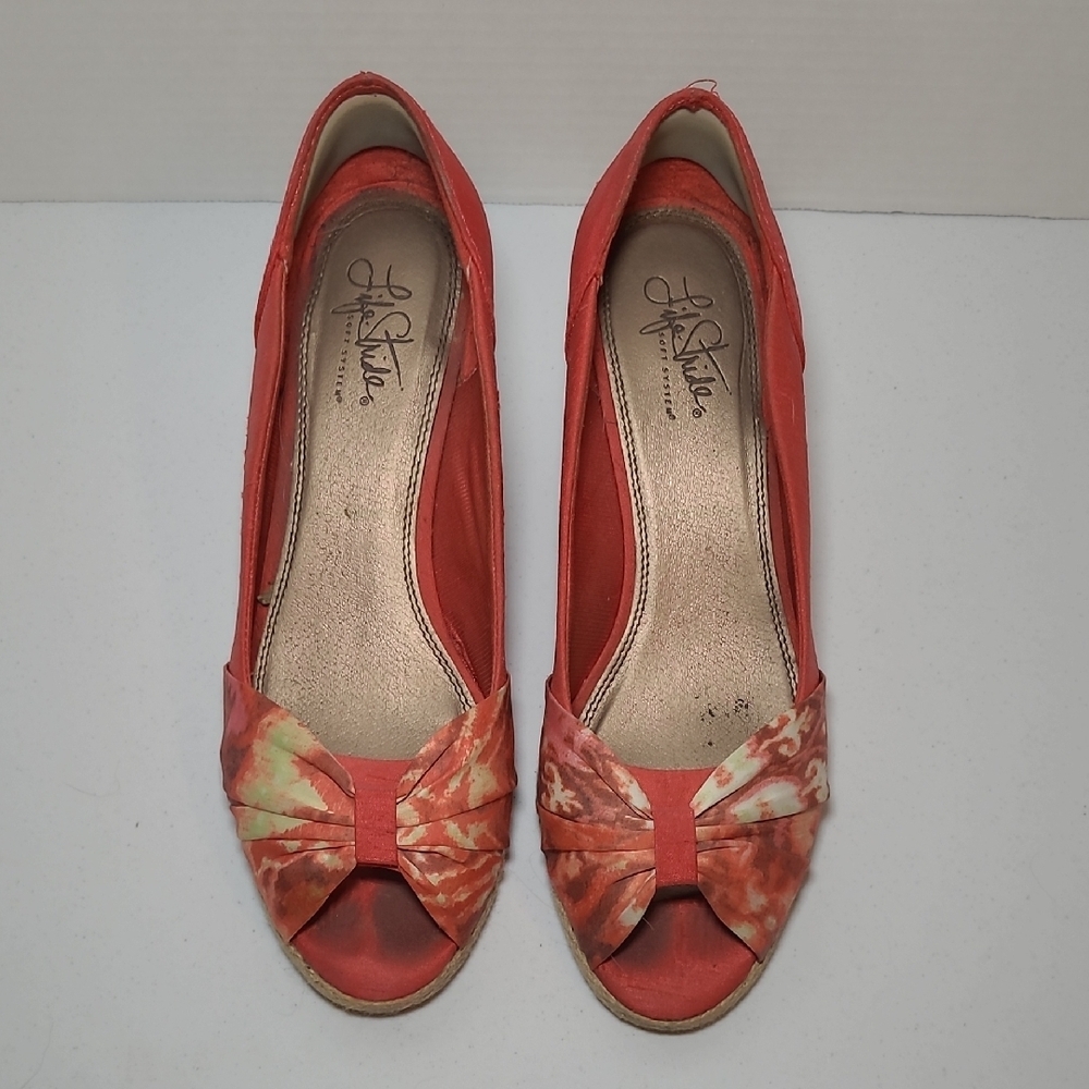 Lifestride Coral Peep-Toe Shoes